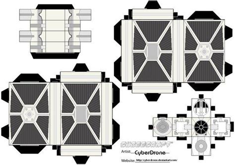 Papercraft Star Wars Taringa Tie Fighter Star Wars Diy Paper Toys