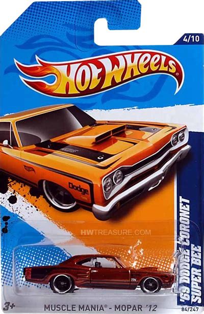 ’69 Dodge Coronet Super Bee Hot Wheels 2012 Super Treasure Hunt ...