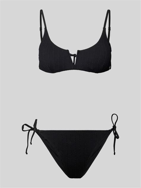 Shiwi Bikini Set Mit Schleifen Details Modell Leah Black Online Kaufen