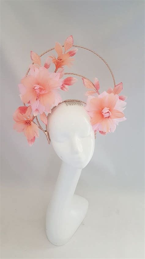 Fascinator Hats Tiara Headpieces Fascinators Orange Pastel Race Day