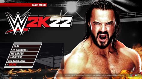 Wwe 2k22 Ps3 And Xbox 360 Last Gen Roster Main Menu Game Modes And More