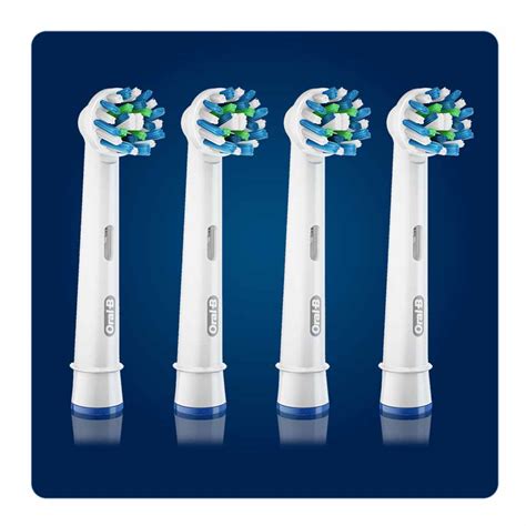 Oral B Cross Action Electric Toothbrush Heads 4 Pack Wilko