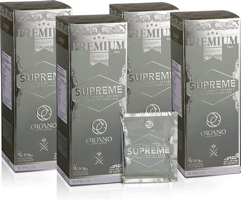 4 Boxes Organo Café Supreme 100 Ganoderma Lucidum With Ginseng 80