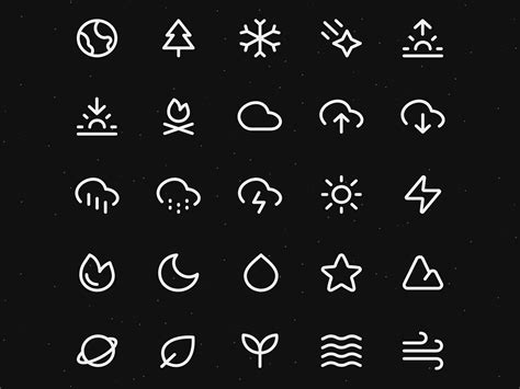 Nature Icons 🌍 by Praveen Juge on Dribbble