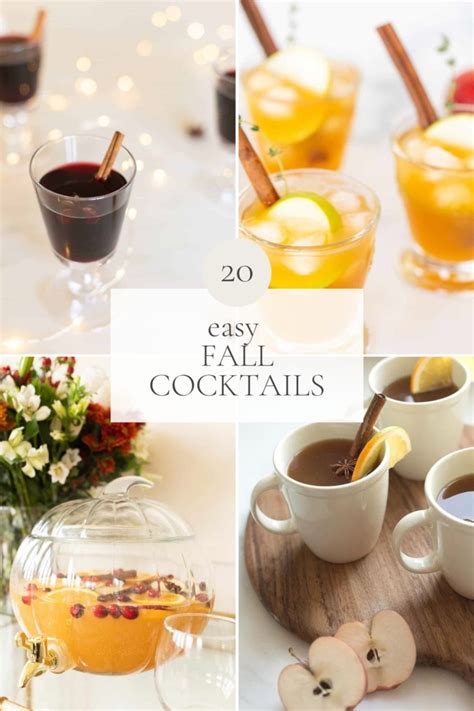 20 Easy Fall Cocktails Julie Blanner