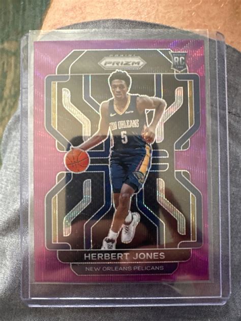 Panini Prizm Purple Wave Prizm Herbert Jones Rc For