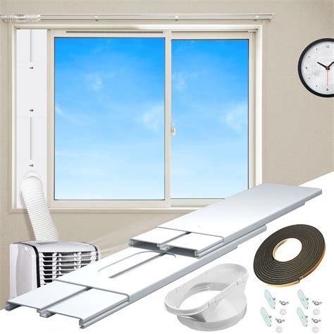 Gulrear Portable AC Window Kit for Vertical Window Portable Air ...