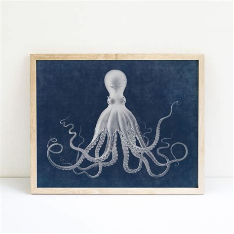 Octopus Wall Art Print Etsy Octopus Wall Art Art Prints Art