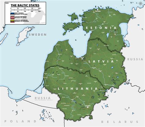 Map Of The Baltic States In 2020 OC 3116 X 2732 R MapPorn