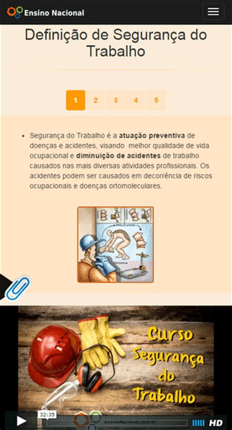 Ensino Nacional Curso Seguranca Do Trabalho Imagem Mobile 2 Ensino