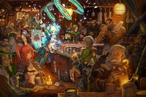 Anime Tavern Wallpaper