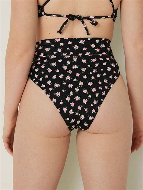 V Çapraz Geçişli Yüksek Bel Cheeky Bikini Altı