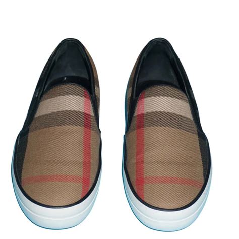 Burberry House Check Canvas Slip On Sneakers Size 36 Burberry The Luxury Closet