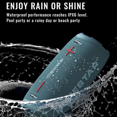 HOPESTAR A6 Max IPX6 Waterproof Outdoor Portable Bluetooth Speaker ...