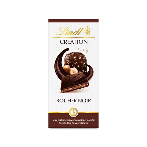 Lindt Cr Ation Tablette De Chocolat Noir Rocher Noir Pi Ce G Pas