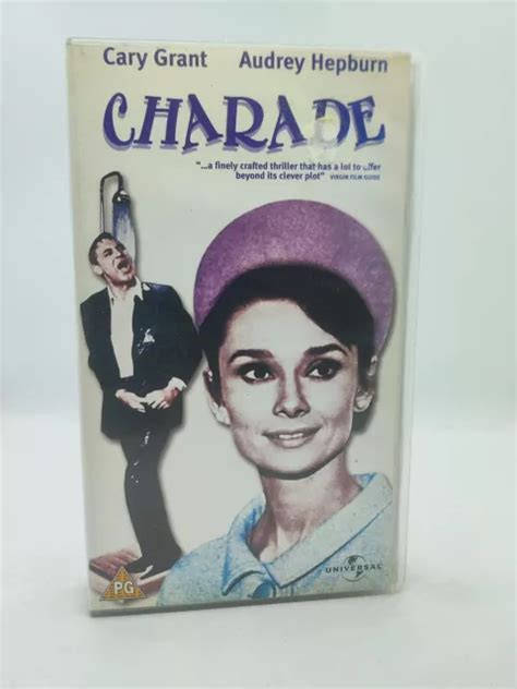 CHARADE AUDREY HEPBURN Cary Grant On VHS Video Cassette Tape 9 99