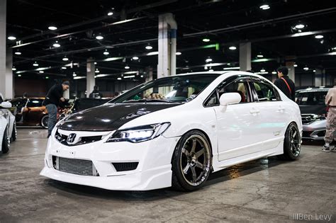 White Civic Si Sedan At Tuner Galleria Benlevy