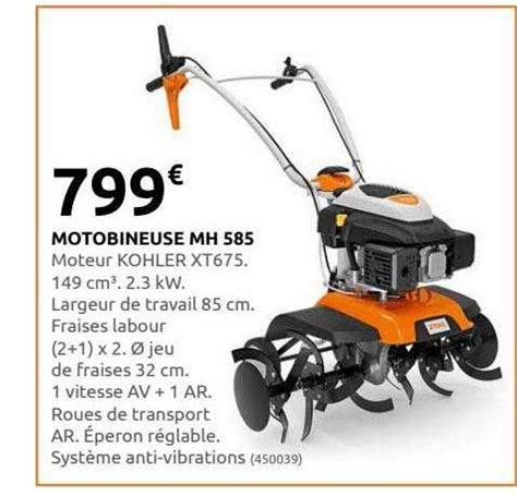 Promo Motobineuse Mh Chez Rural Master Icatalogue Fr