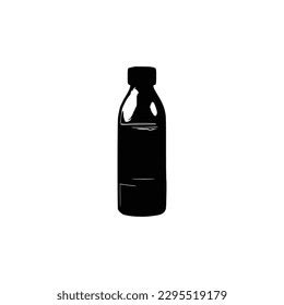 Water Bottle Silhouette Vector Silhouettes Black Stock Vector (Royalty ...