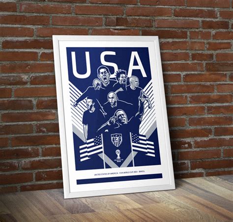 2014 Us World Cup Poster On Behance