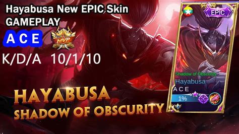 Hayabusa Shadow Of Obscurity New Epic Skin Gameplay By Ace Mythic