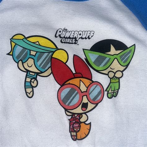 y2k power puff girls baby tee kids size large !! - Depop