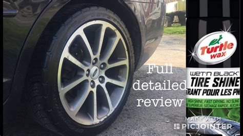 Turtle Wax Wet N Black Tire Shine Aerosol Detailed Review With