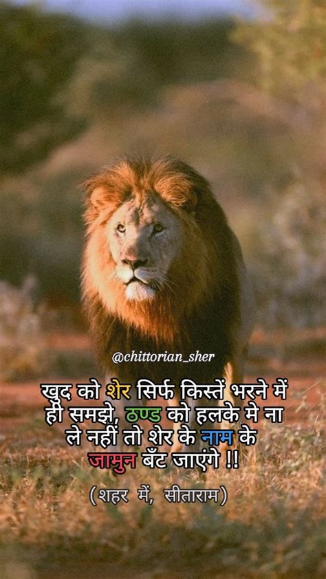 𝐒𝐡𝐞𝐫🦁👑 Kya Dikkat Hai Bhai Tag Your Sher ️🤑💸 Follow Chittorian