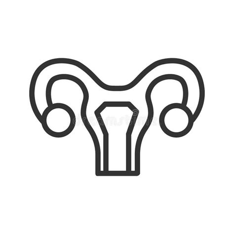 Vagina Linear Icon Thin Line Illustration Vector Isolated Outline