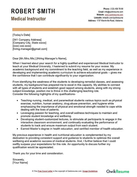 Cover Letter Examples For Medical Field At Sascantaloupeblog Blog