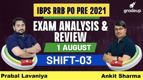 Ibps Rrb Po Pre 3rd Shift Analysis 1 Aug Rrb Os1 2021 Exam Analysis