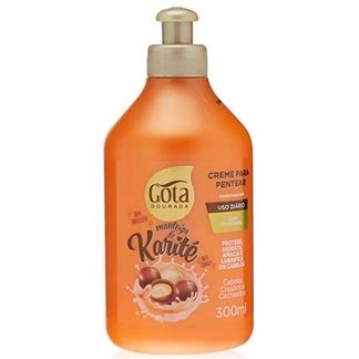 CREME DE PENTEAR GOTA DOURADA MANTEIGA KARITE 300ML Shopee Brasil