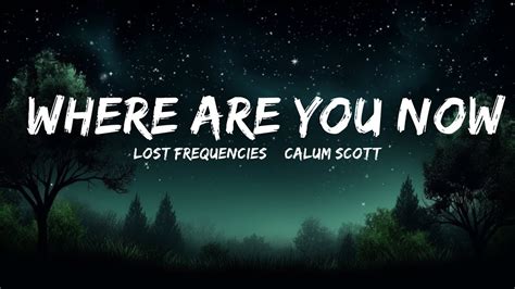 Lost Frequencies And Calum Scott Where Are You Now Lyrics 1hour Lyrics Youtube