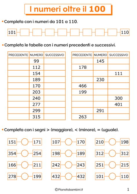 I Numeri Oltre Il 100 Schede Didattiche Per La Classe Seconda Libri