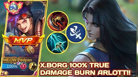 X BORG SUSTAIN 100 TRUE DAMAGE BURN ARLOTT BEST BUILD XBORG 2024