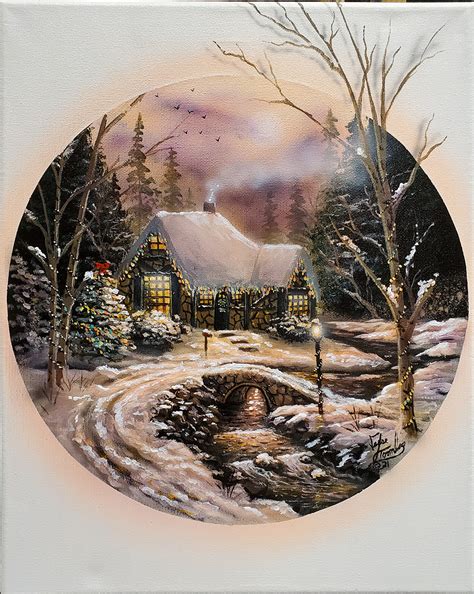 Winter Cottage by Jesse Toombs – CV Art and Frame