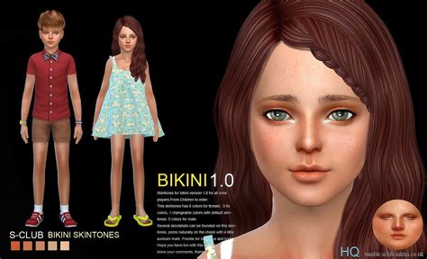 Sims Sisters Sssvitlans S Club Wmll Ts Bikini Skin