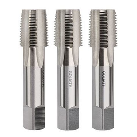 Goliath 1 8 BSPT High Speed Steel Tap Set General Tools