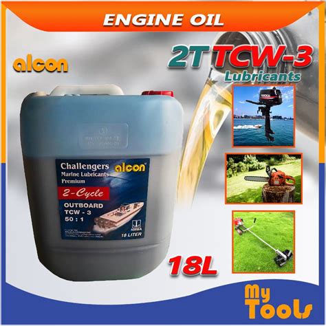Mytools Alcon TCW3 Engine Oil 18 Liters Outboard Marine Lubricants 2 ...