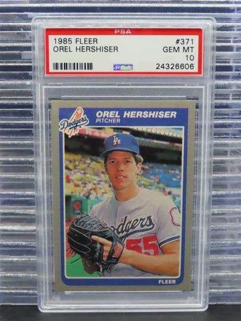 Orel Hershiser 1985 Fleer 371 Base Price Guide Sports Card Investor