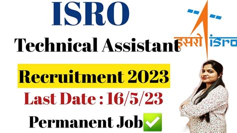 Isro Vssc Technical Assistant Recruitment Isro Vssc Technical