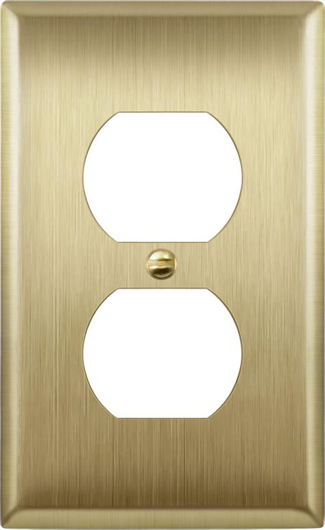 ENERLITES Duplex Receptacle Metal Wall Plate Outlet Cover Corrosion