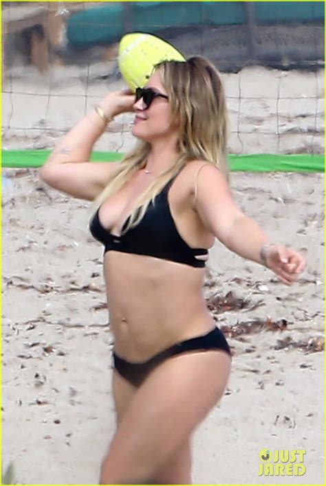 Hilary Duff Hits The Beach In Her Bikini On Labor Day Photo