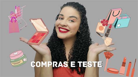 Comprinhas De Make E Testando Tudo Compras Testes Make