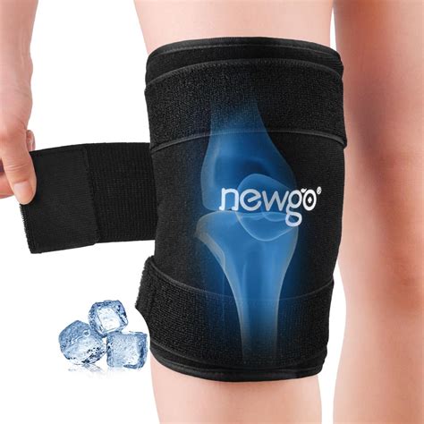 Amazon Newgo Knee Ice Pack Compression Sleeve For Injuries Ice