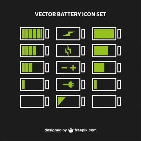 Iphone Battery Icon Vector #166501 - Free Icons Library