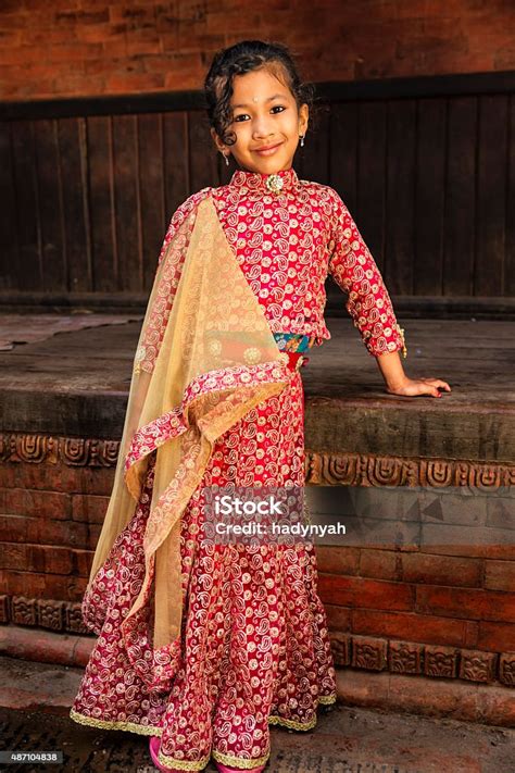 Young Nepali Girl In Traditional Dress Stock Photo - Download Image Now - Child, Nepal, Girls ...