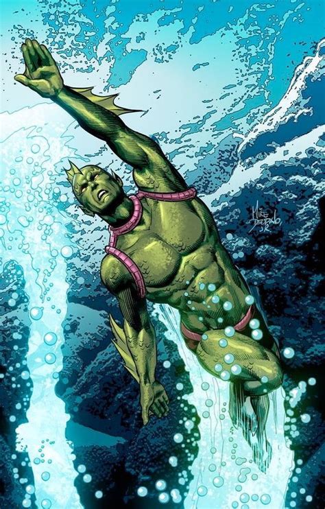 Triton art by Mike Deodato Jr colors by Rain Beredo Heróis marvel