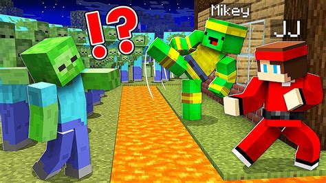 Mikey And Jj Ninja Security House Vs 1000 Zombie Army In Minecraft