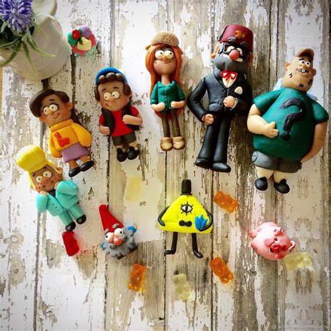 Фигурки Гравити Фолз Gravity Falls. Мэйбл и Диппер Пайнс. Пухля ...